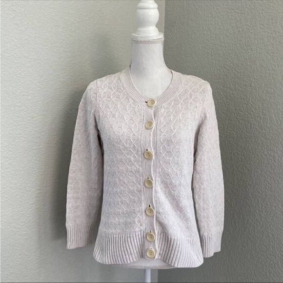 Pendleton Womens Beige Cardigan Sweater Size SP - Picture 1 of 8